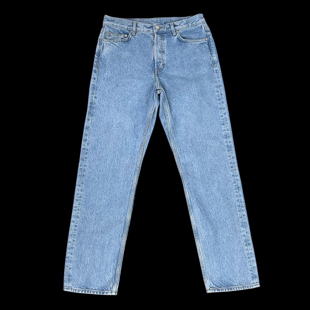 Arket Ocean Jeans Men 30x32 (ACTUAL 30x31)‎ Light Blue Loose Straight Denim